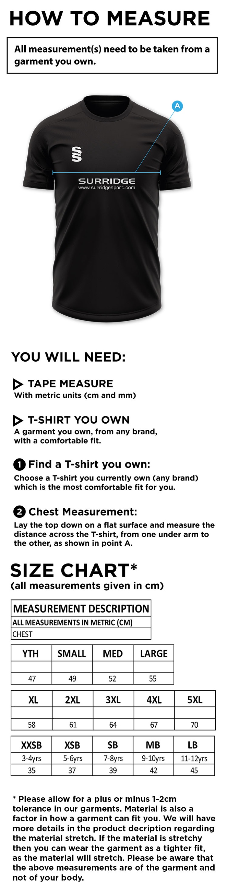 Barts & London - Men's Polo Shirt - Size Guide
